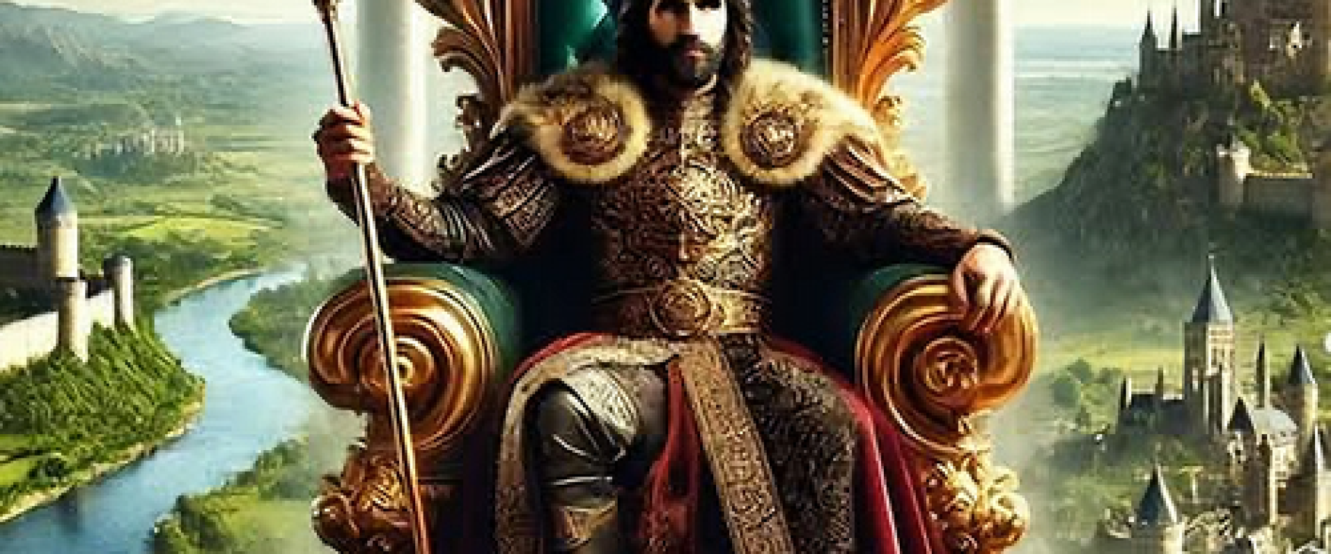 A king on his throne